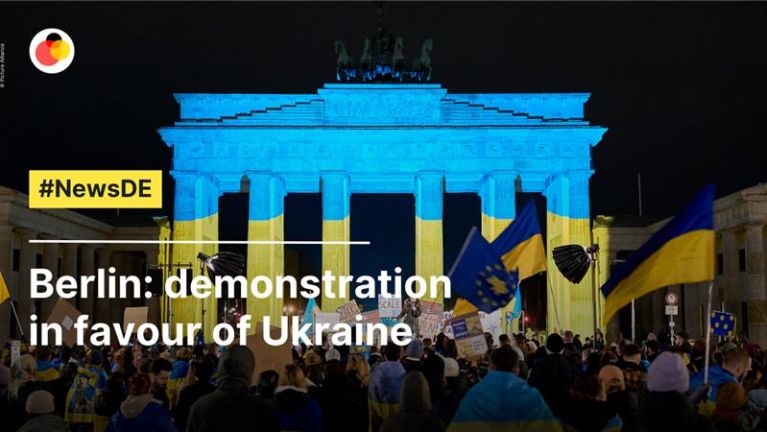 Berlin: demonstration in favour of Ukraine Berlin: demonstration in favour of Ukraine