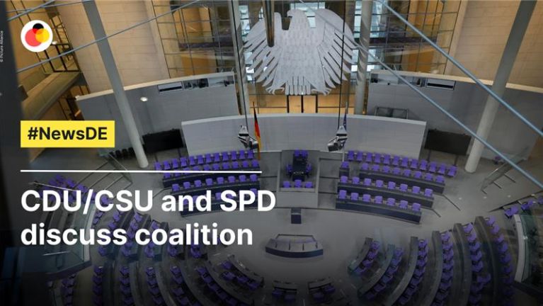 CDU/CSU and SPD discuss coalition CDU/CSU and SPD discuss coalition